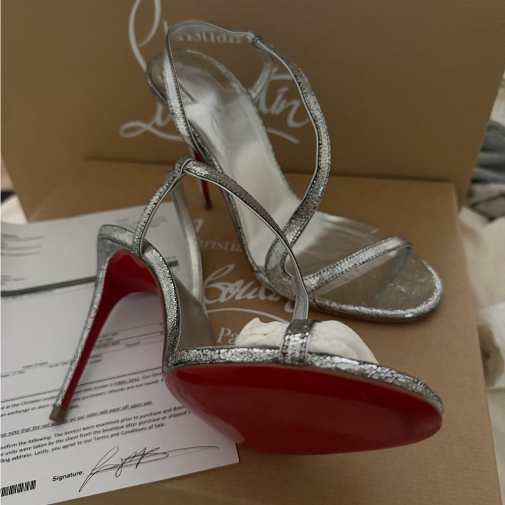 Silver Christian Louboutin Heels